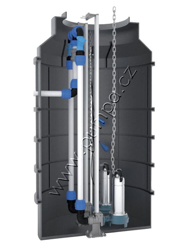 PUMPA black line Box 2SE GQV XTREME grinder pump station Pumpa