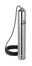 Calpeda MXSM 3xx multi-stage submersible clean water pumps in stainless steel