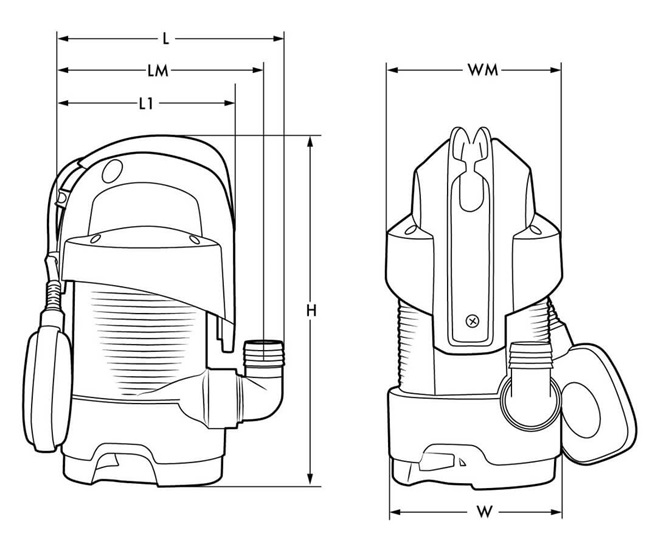 LEADER PUMPS EASY DW 400 univerzální kalové čerpadlo