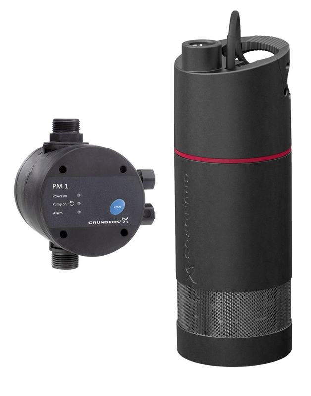 GRUNDFOS SB submersible groundwater pumps with cable and pressure