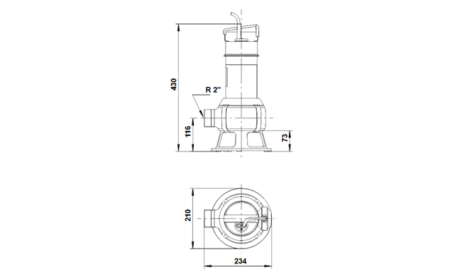 GRUNDFOS UNILIFT AP35/50B ponorná kalová čerpadla