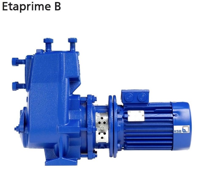 KSB Etaprime B Horizontální, samonasávací jednostupňové čerpadlo