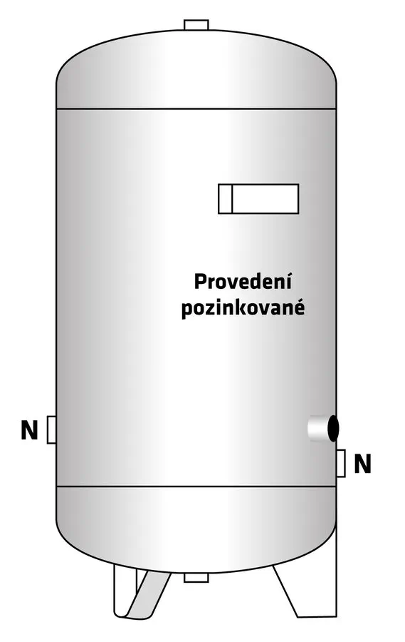 TLAKOVÉ EXPANZNÍ NÁDOBY - Tlakové expanzní nádoby REFIX ZLS pozinkované