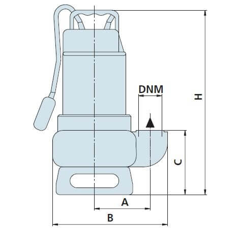 SPERONI SXG 1000-1200 ponorné nerezové drenážní čerpadlo