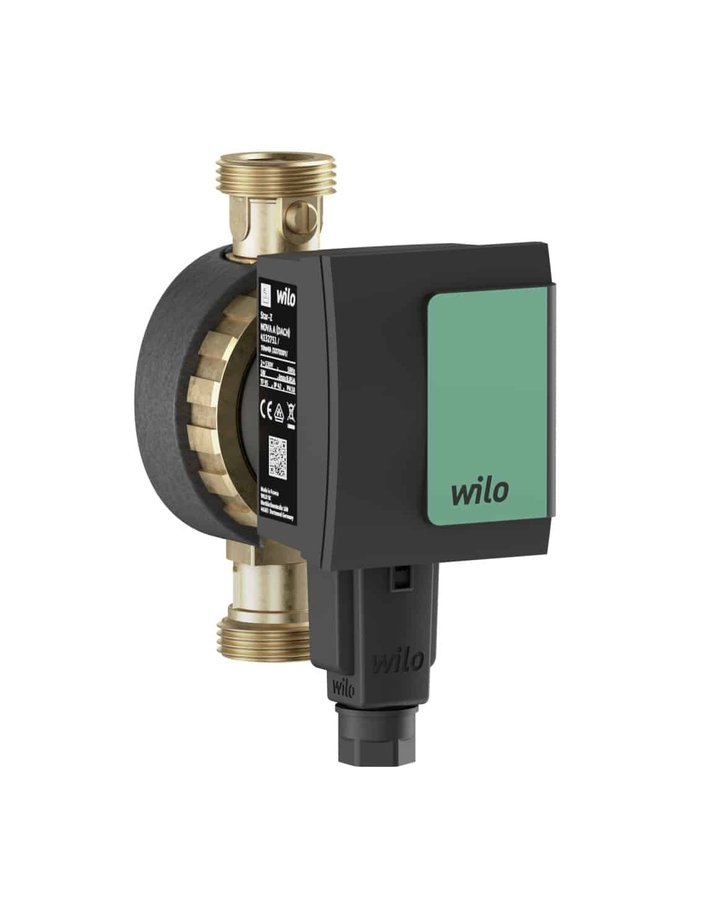 WILO Star Z NOVA A 230V with ball valve and non-return valve with