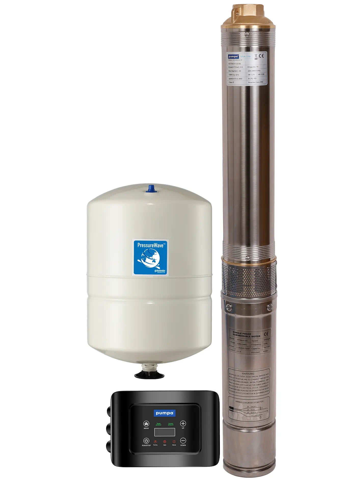 PUMPA blue line 4STE domáca vodáreň s elektronickou reguláciou