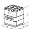 Calpeda GEO 40-GXRM čerpací jímka pro přečerpávání dešťových vod 