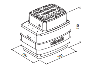 Calpeda GEO 230-GQV/ GQVM čerpací jímka pro přečerpávání splaškových vod – spouštěcí zařízení