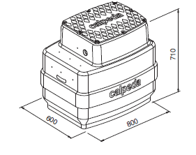 Calpeda GEO 500-2 GXRM/GXVM čerpací jímka pro přečerpávání dešťových vod