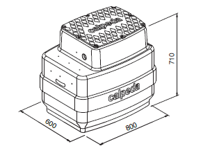 Calpeda GEO 500-2 GQR/GQRM čerpací jímka pro přečerpávání dešťových vod – spouštěcí zařízení