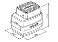 Calpeda GEO 500-2 GQR/GQRM čerpací jímka pro přečerpávání dešťových vod – spouštěcí zařízení