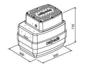 Calpeda GEO 500-2 GQS/ GQSM čerpací jímka pro přečerpávání splaškových vod
