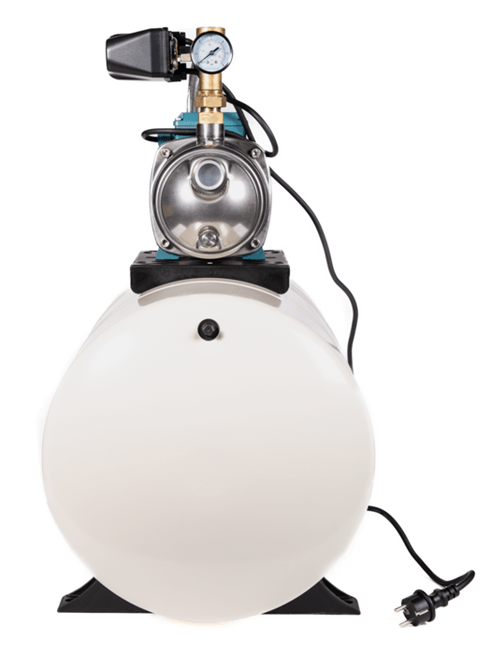 Calpeda pressure booster pump with NGX stainless steel pump and GWS pressure vessel