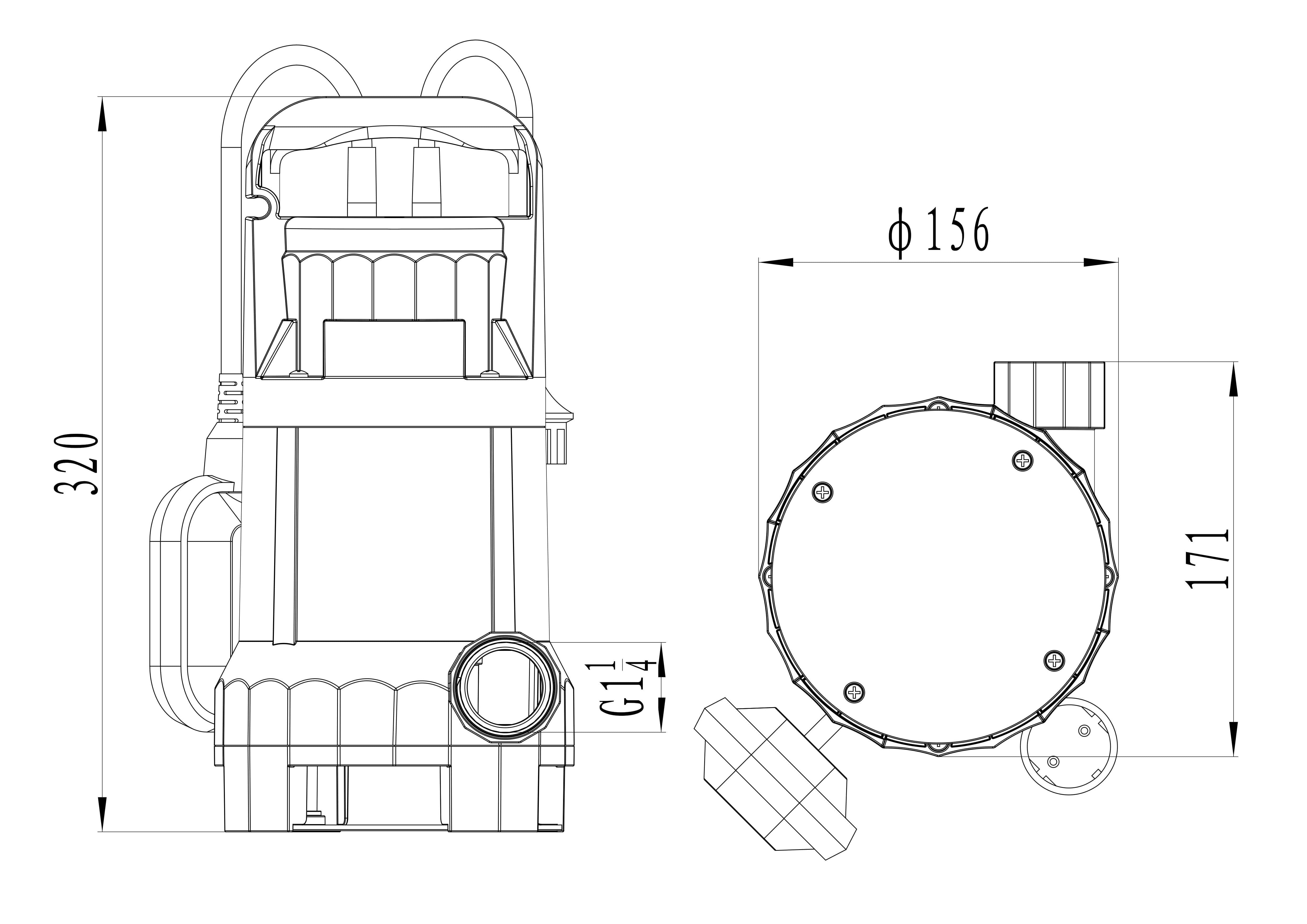 LEO XKS-310PW 230V ponorné čerpadlo