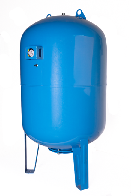PUMPA TNP-V 300/10, вертикальний (стоячий) гідроакумулятор 300 л, 10 бар, 5/4", з манометром