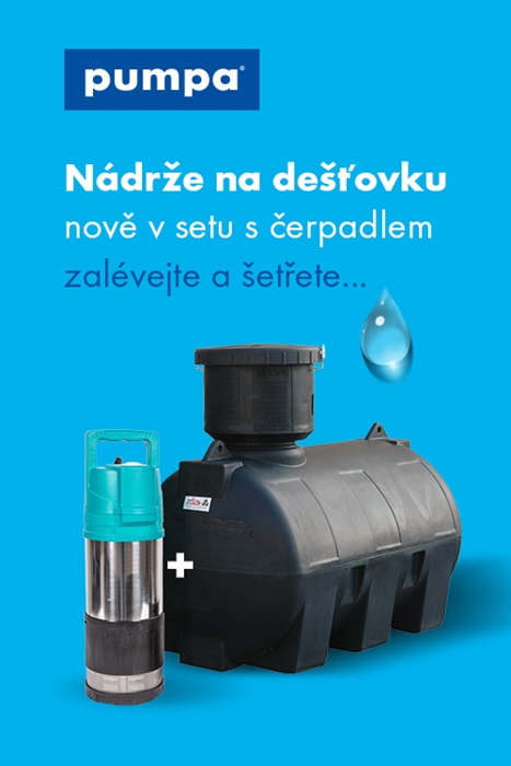 Úvodní fotka nádrže na dešťovou vodu