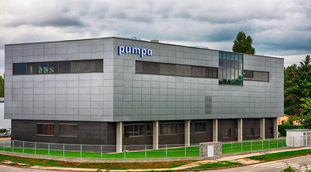 Budova firmy Pumpa v Brně.